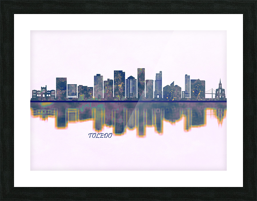 Toledo Skyline Picture Frame print