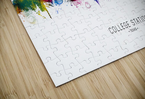 College Station Texas Skyline Towseef Dar puzzle