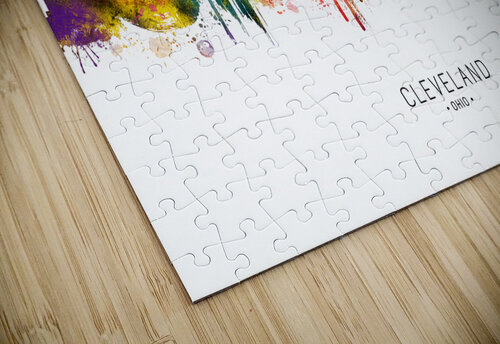 Cleveland Ohio Skyline Towseef Dar puzzle