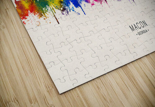 Macon Georgia Skyline Beige Towseef Dar puzzle