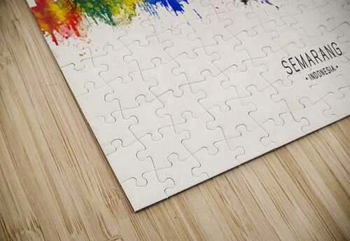 Semarang Indonesia Skyline Beige Towseef Dar puzzle