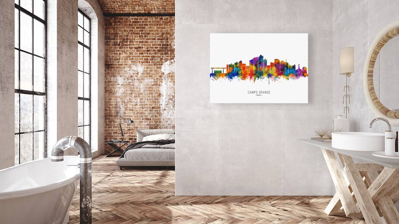 Campo Grande Brazil Skyline Reproduction