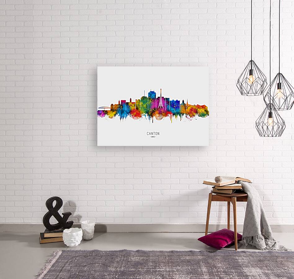 Canton Ohio Skyline Reproduction