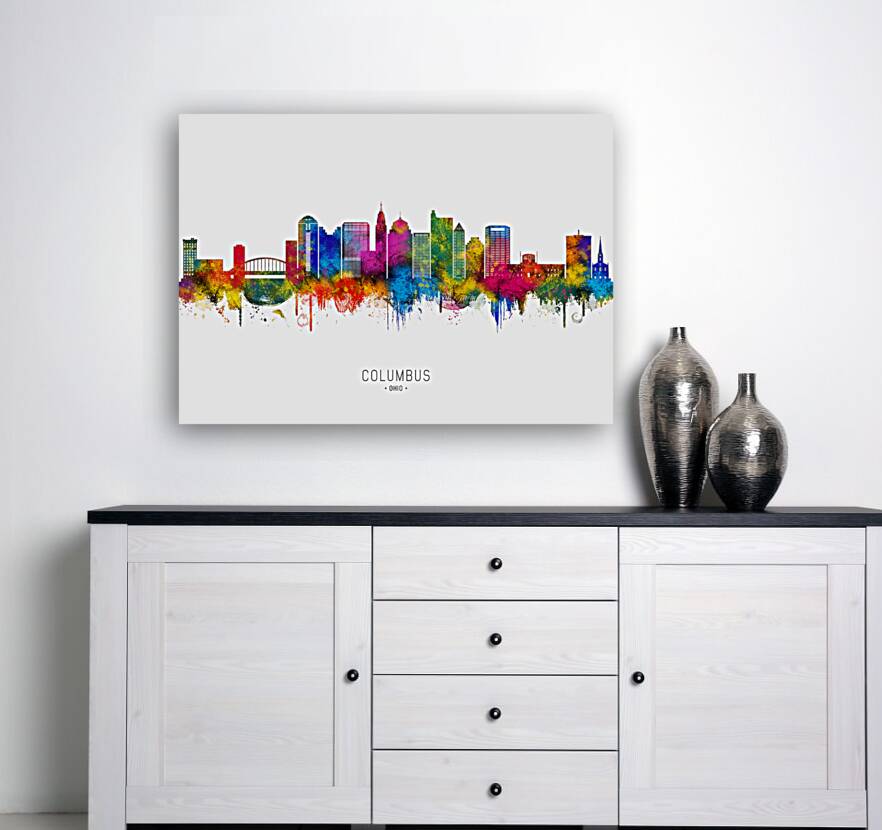 Columbus Ohio Skyline Reproduction