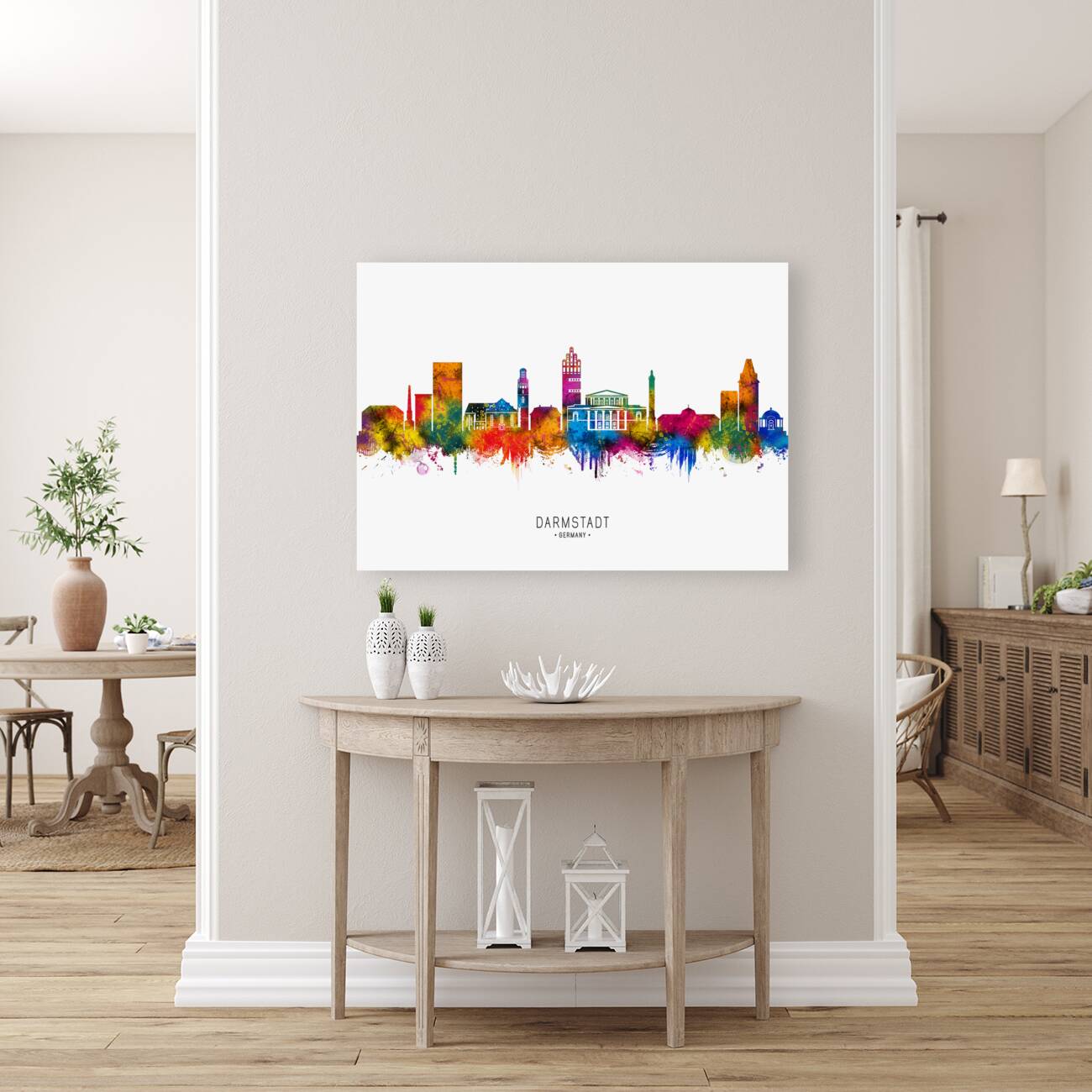 Darmstadt Germany Skyline Reproduction