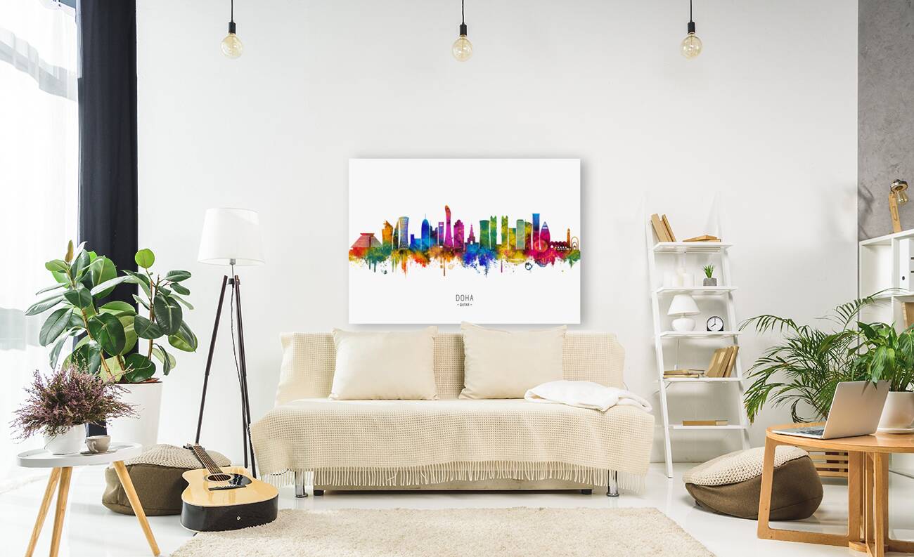 Doha Qatar Skyline Reproduction