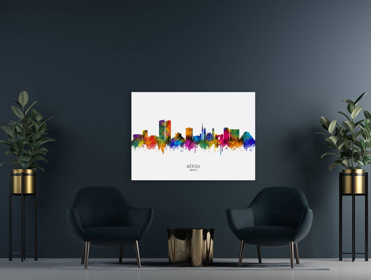 Merida Mexico Skyline Reproduction