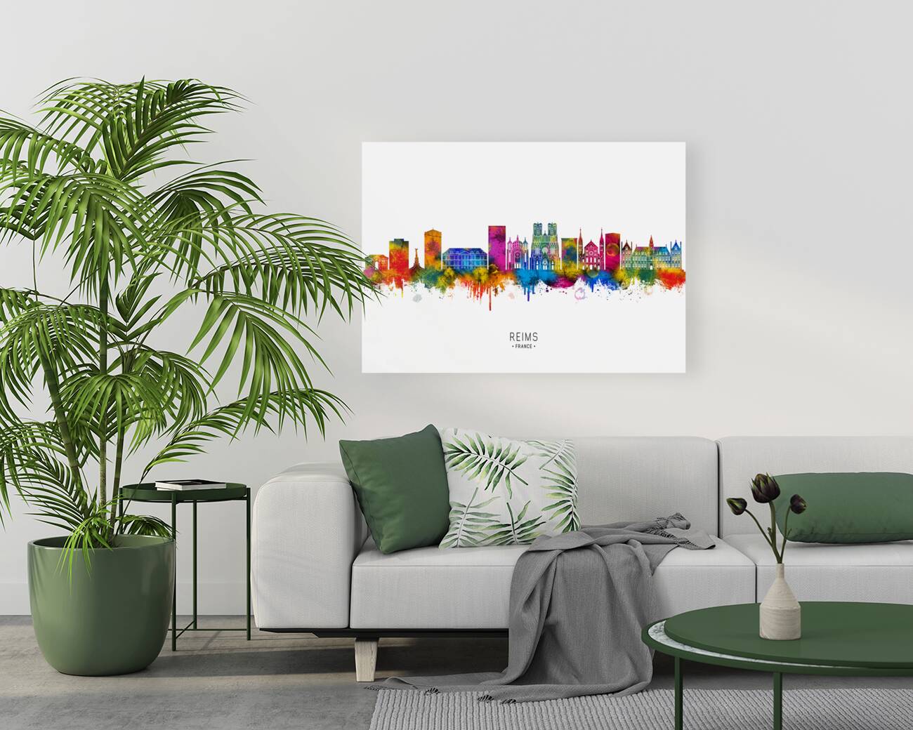 Reims France Skyline Reproduction