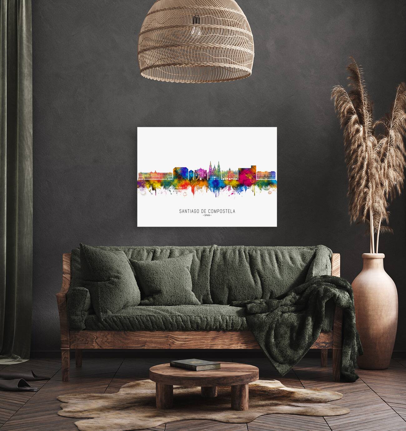 Santiago de Compostela Spain Skyline Reproduction