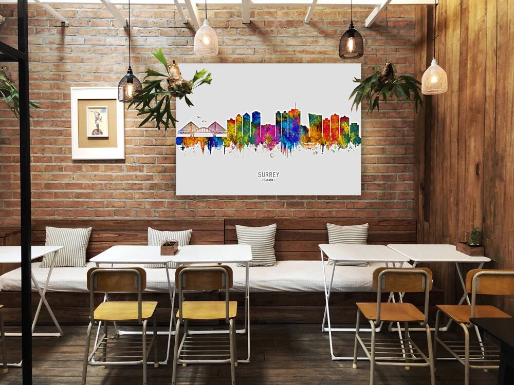 Surrey Canada Skyline Reproduction