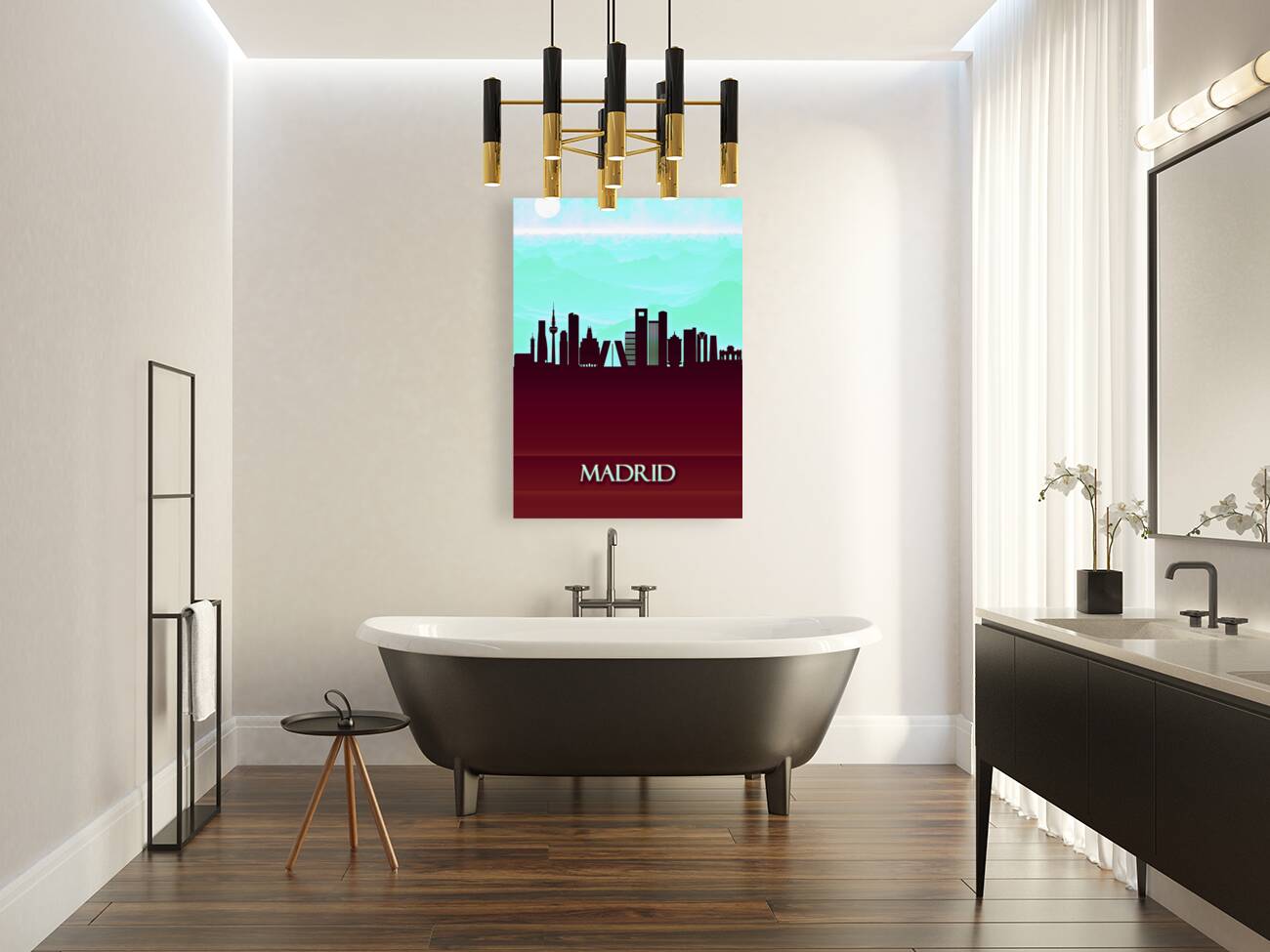 Madrid City Skyline Reproduction