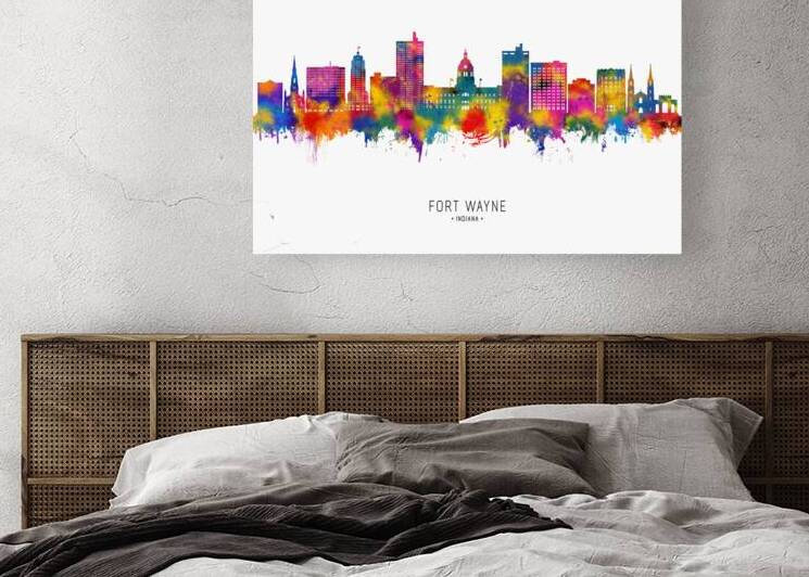 Fort Wayne Indiana Skyline by Towseef Dar