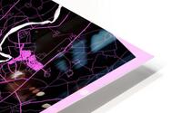 Delhi India Road Map HD Metal print
