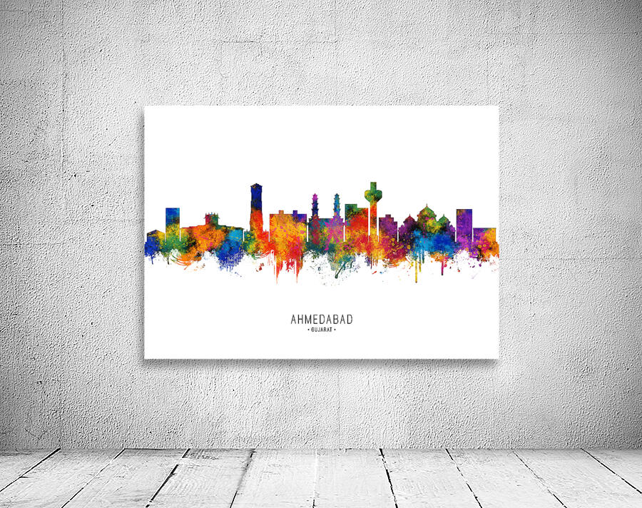 Ahmedabad India Skyline Wall Preview
