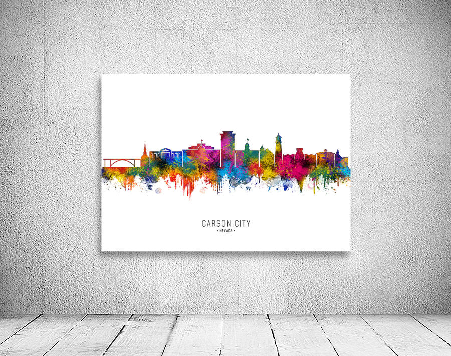 Carson City Nevada Skyline Wall Preview