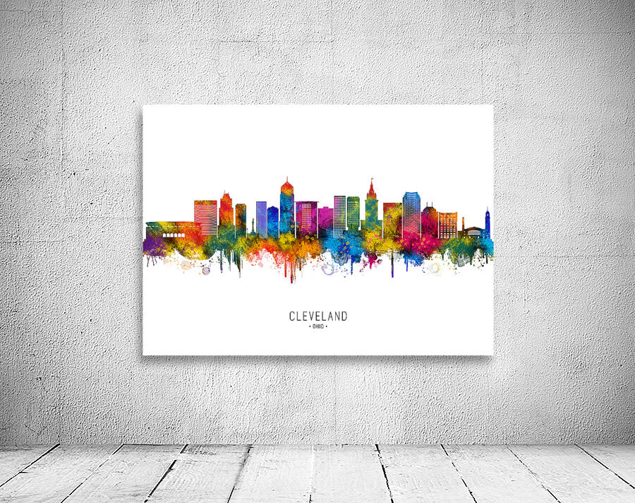 Cleveland Ohio Skyline Wall Preview