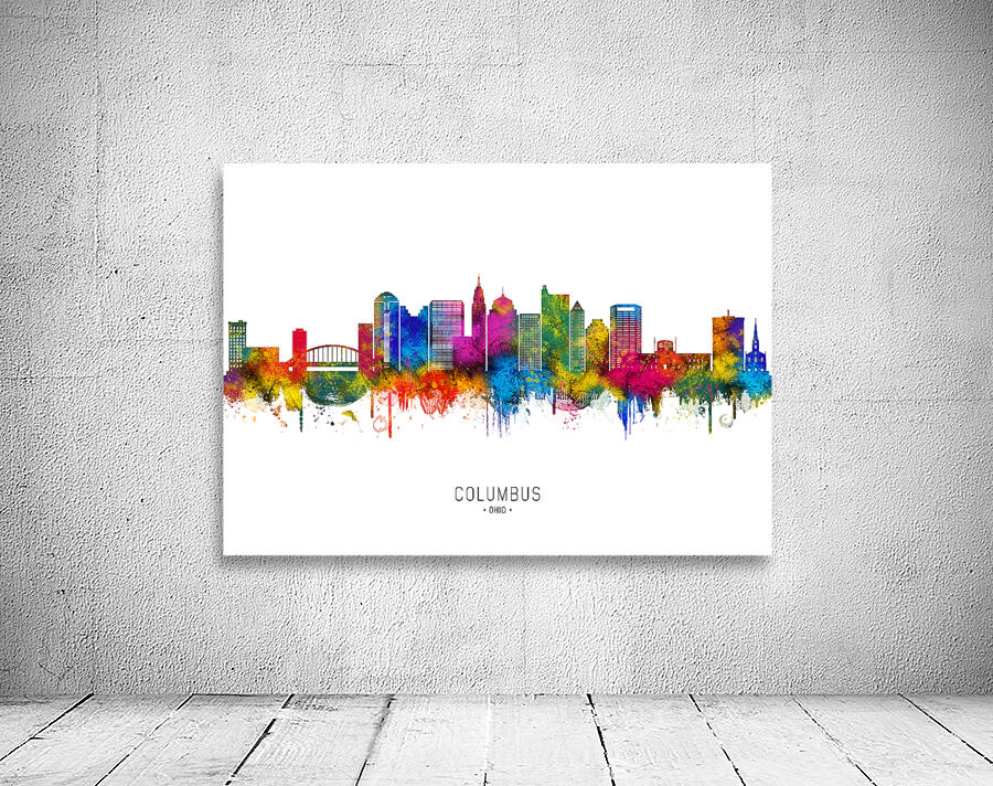 Columbus Ohio Skyline Wall Preview