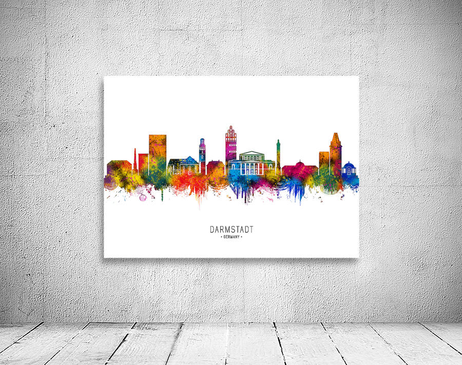 Darmstadt Germany Skyline Wall Preview