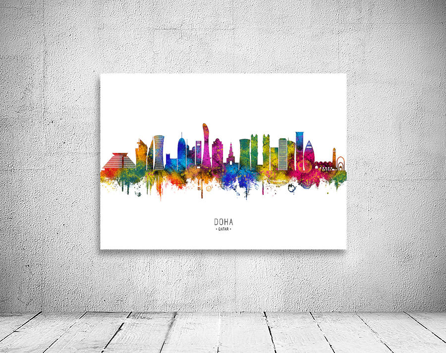 Doha Qatar Skyline Wall Preview