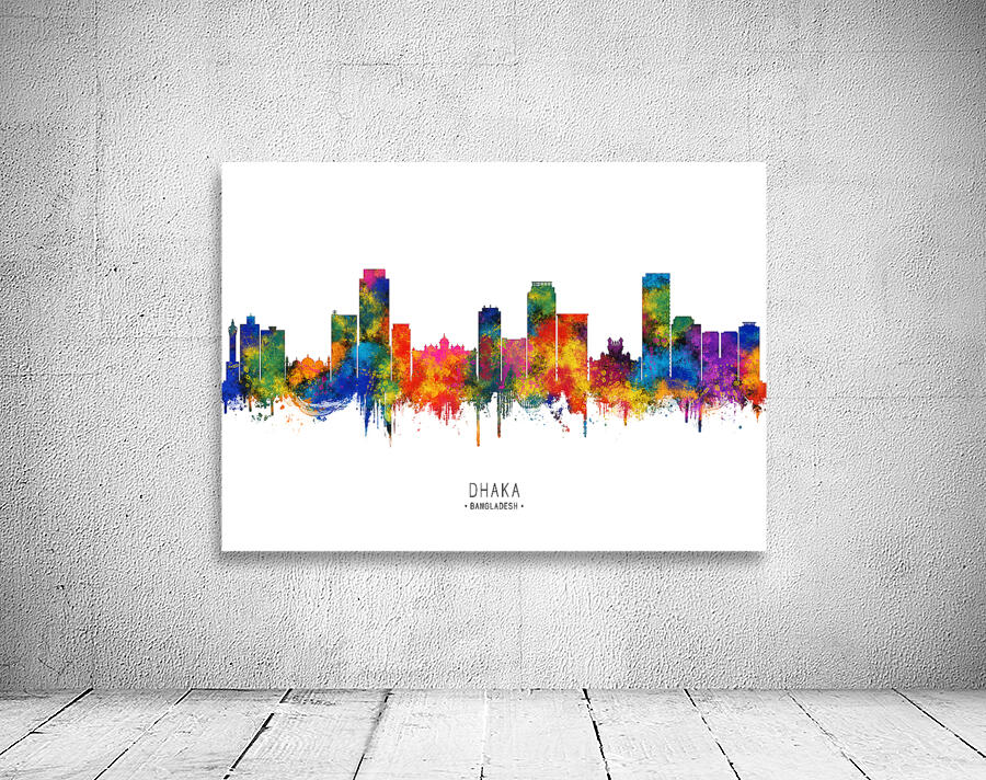 Dhaka Bangladesh Skyline Wall Preview