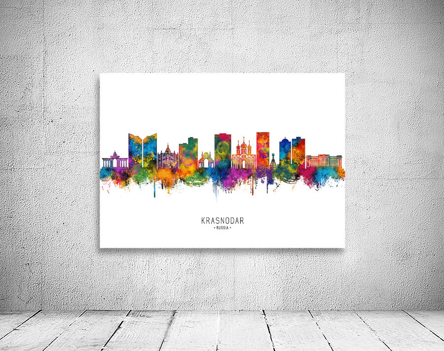 Krasnodar Russia Skyline Wall Preview
