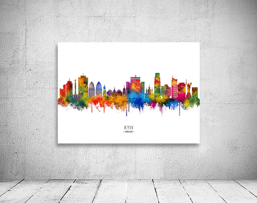 Kyiv Ukraine Skyline Wall Preview