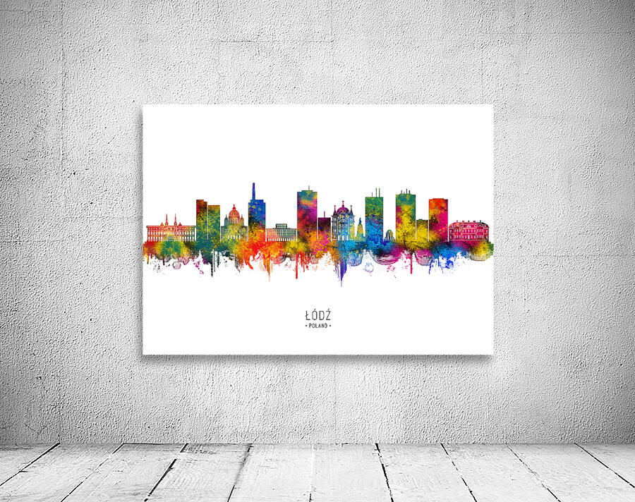 Lodz Poland Skyline Wall Preview