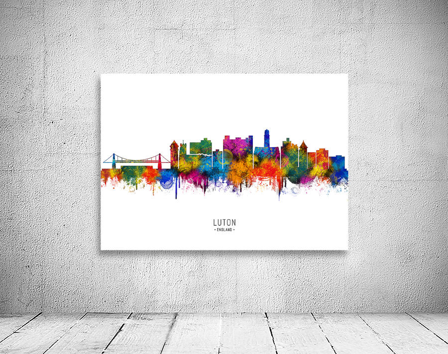Luton England Skyline Wall Preview