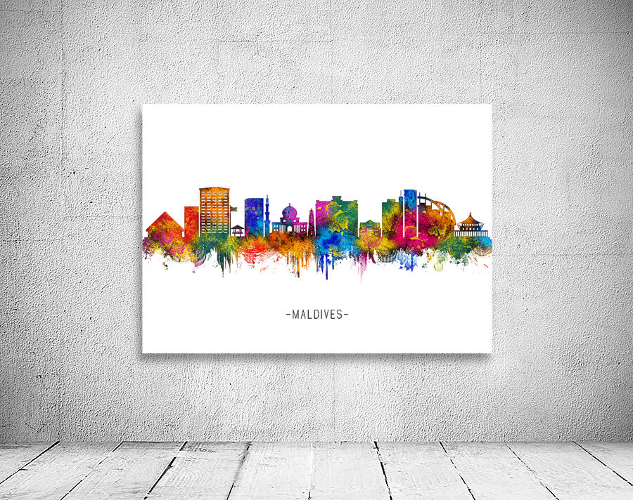 Maldives Skyline Wall Preview