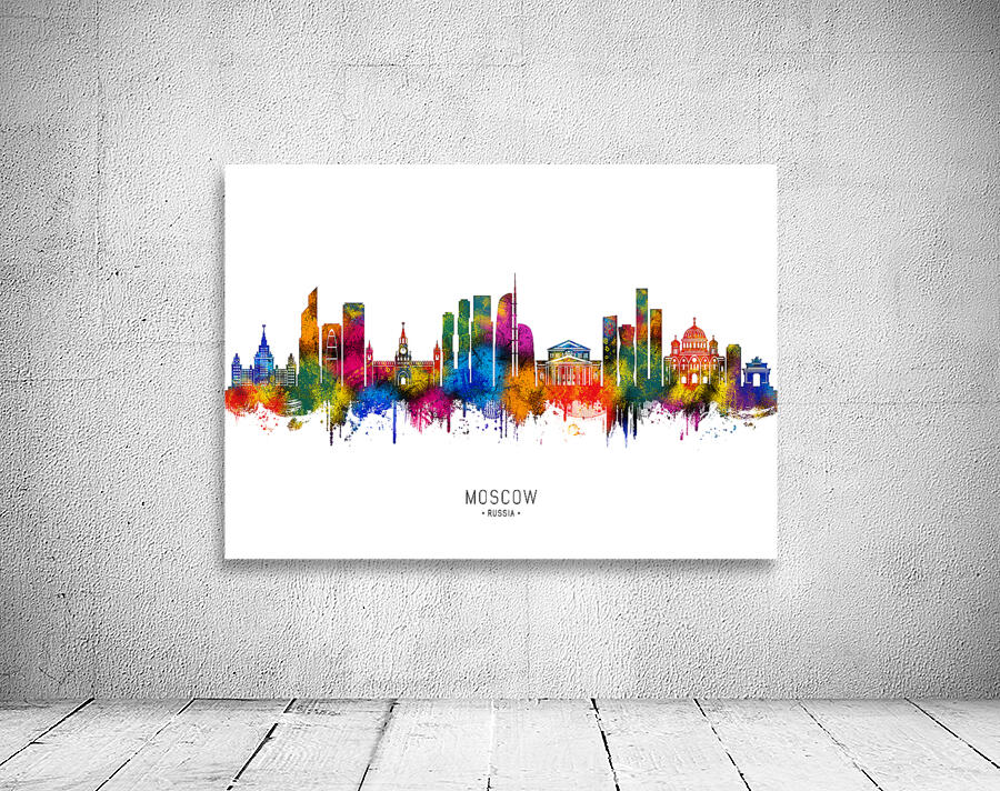 Moscow Russia Skyline Wall Preview