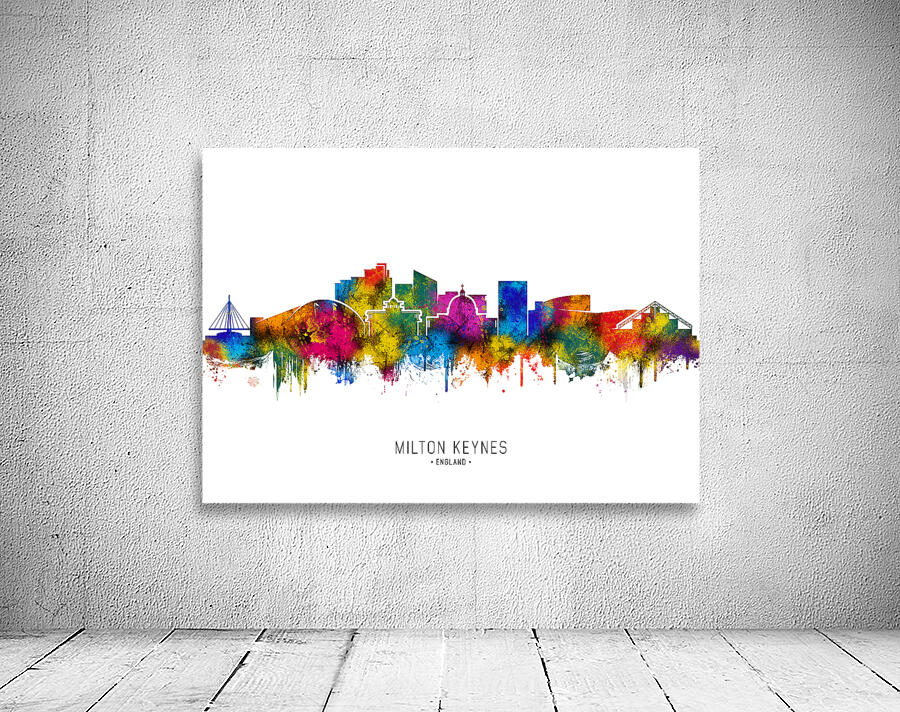 Milton Keynes England Skyline Wall Preview