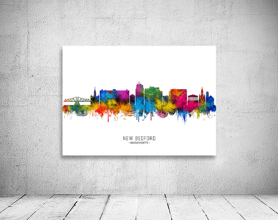 New Bedford Massachusetts Skyline Wall Preview
