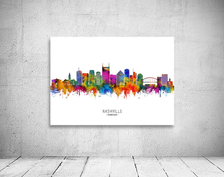 Nashville Tennessee Skyline Wall Preview