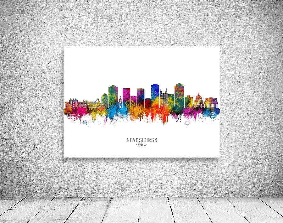 Novosibirsk Russia Skyline Wall Preview
