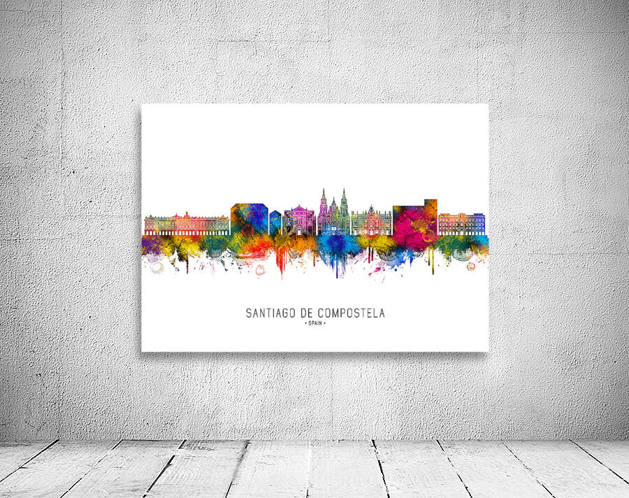 Santiago de Compostela Spain Skyline Wall Preview