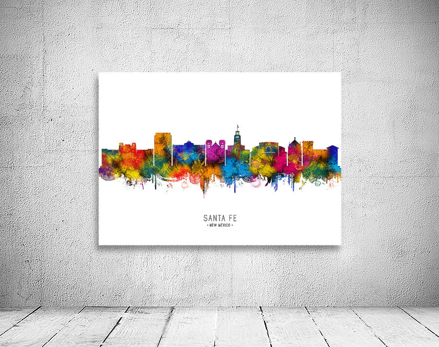 Santa Fe New Mexico Skyline Wall Preview