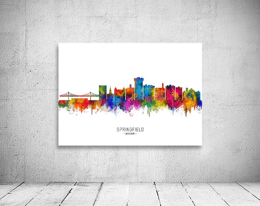 Springfield Missouri Skyline Wall Preview