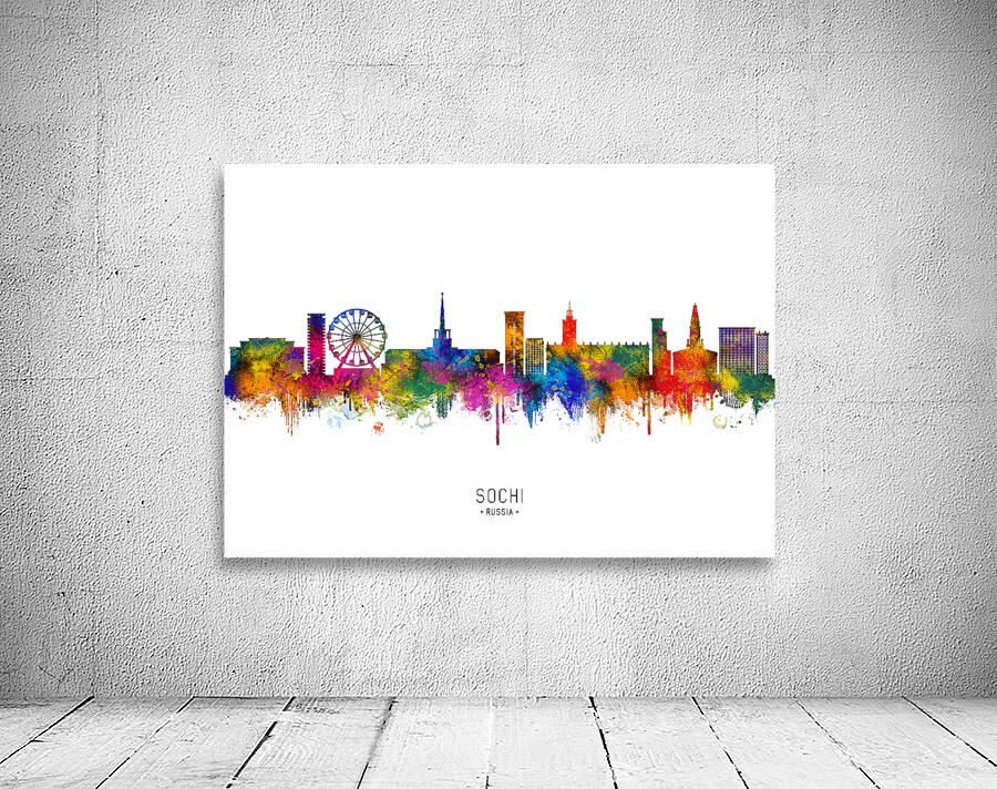 Sochi Russia Skyline Wall Preview