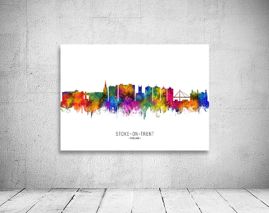 Stoke-on-Trent England Skyline Wall Preview