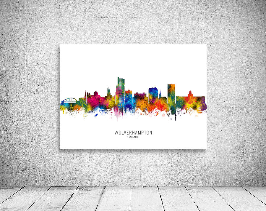Wolverhampton England Skyline Wall Preview