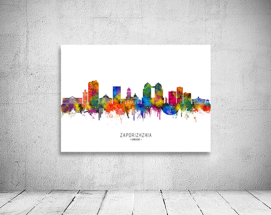 Zaporizhzhia Ukraine Skyline Wall Preview