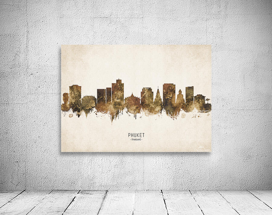 Phuket Cityscape Vintage Wall Preview