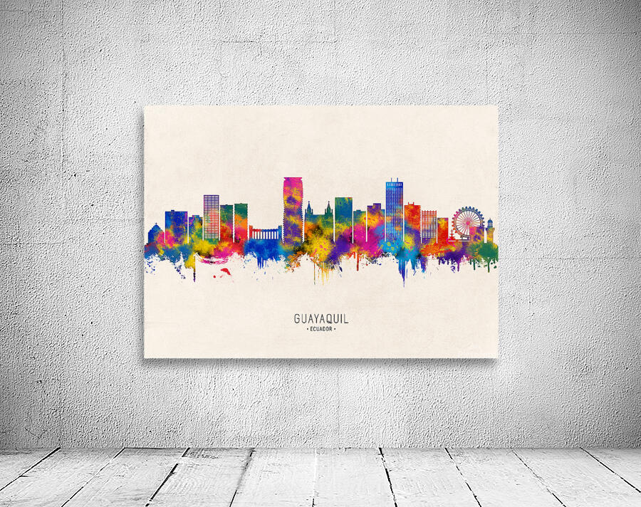 Guayaquil Ecuador Skyline Beige Wall Preview