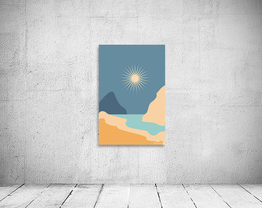 Modern natural abstract landscape. b Wall Preview