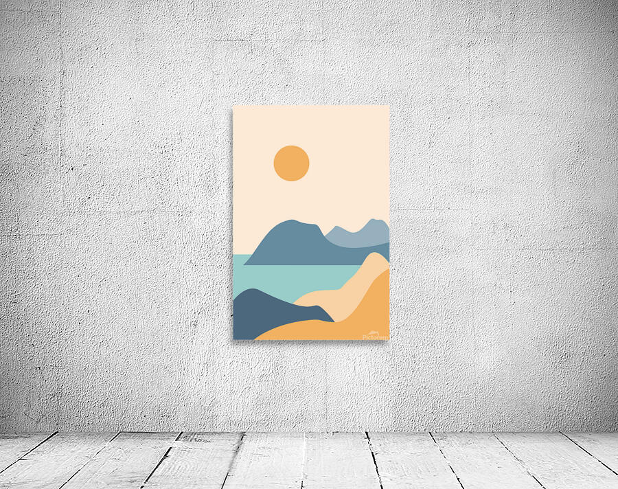 Modern natural abstract landscape. c Wall Preview