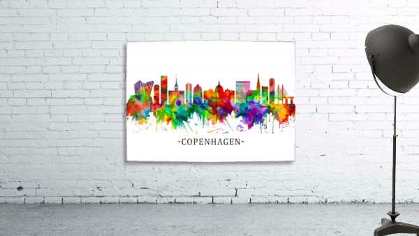 Copenhagen Denmark Skyline Wall Preview