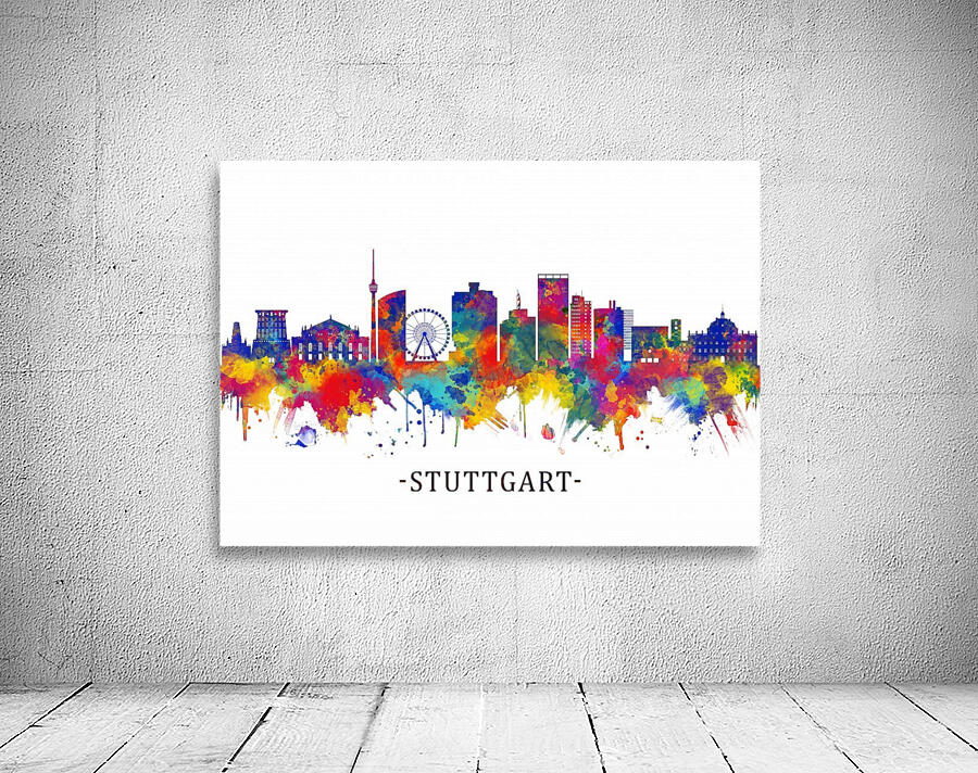 Stuttgart Germany Skyline Wall Preview