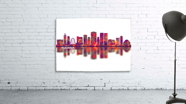 Tijuana Mexico Skyline Wall Preview