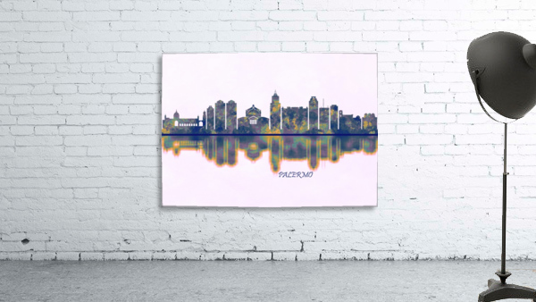 Palermo Skyline Wall Preview