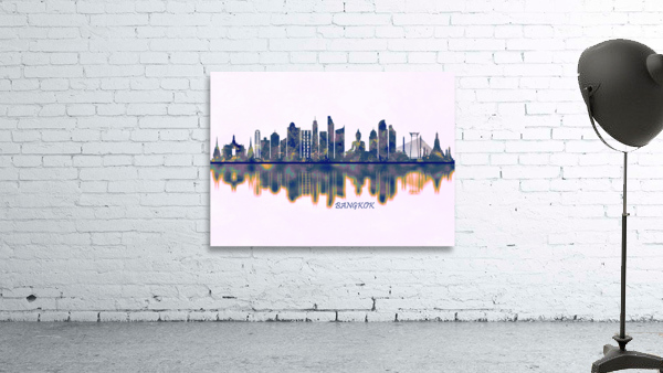 Bangkok Skyline Wall Preview